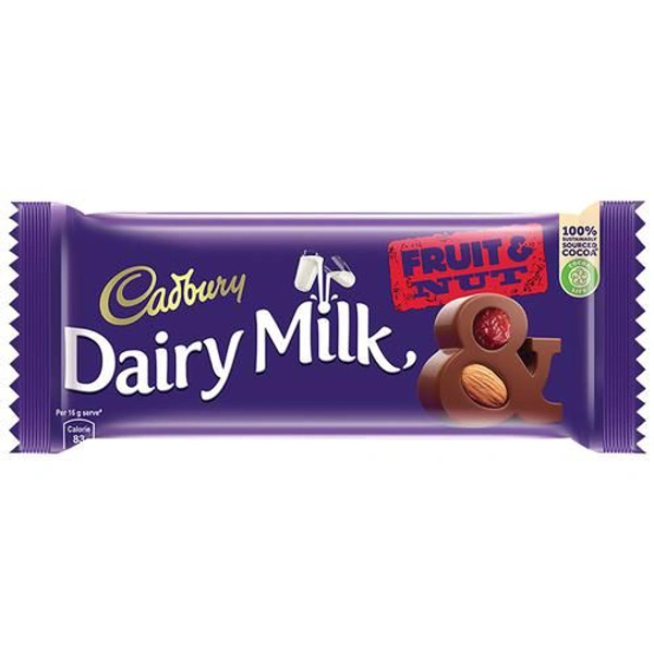 Dairy Milk Fruit &Nut 36gm (Pack Of 12pcs) - 45/-, PACK OF 12