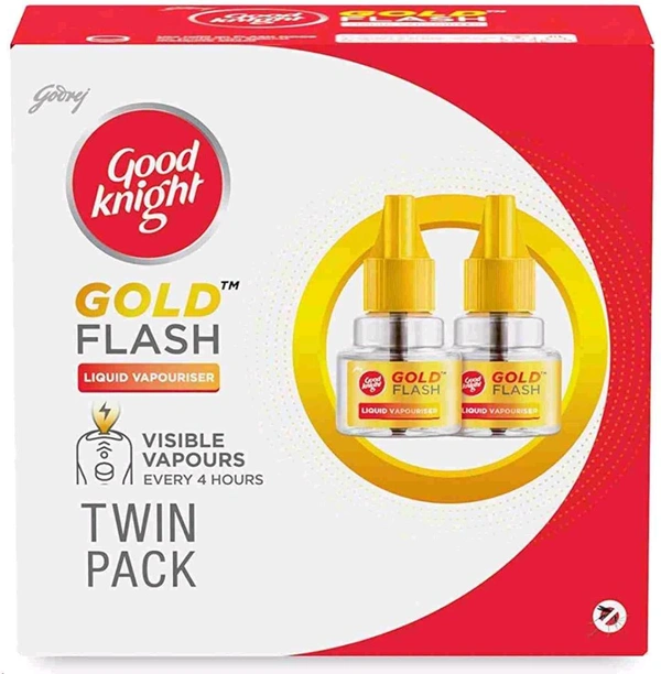 Good Knight Gold Flash Repellent Liquid Mosquito Vaporiser Refill (2 x 45 ml)