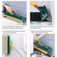 FURRET  Furret 3 in 1 Scrubbing Brush with Long Handle, Floor Scrub Brush, Tile Cleaning Brush with Scraper, Tile Cleaner brushBathroom Grout Brush with 180° Rotating Scrubbing Cleaning Tool(Multicolor) - 699/-, PACK OF 1 SET
