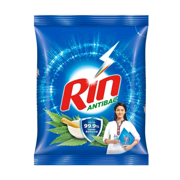 HUNDUSTAN Rin Anti Bacteria Detergent Powder 500 g - 64/-, POUCH