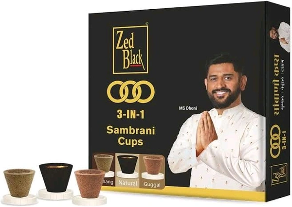 Zedblack 3in1 Sambrani  cups (12 units)