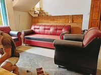 5 Seater Sofa Set - Maroon, Standard