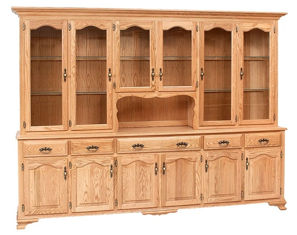 wooden showcase - Indian Tan