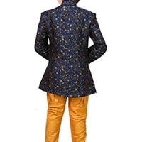 Kids Ethnic Wear Sherwani Style Kutta 19974182 - 9-10 Years