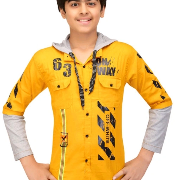Boys T Shirt With Hood 21280505 - 10 - 11 years