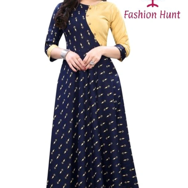 Fancy Rayon Long Gown 21032565 - XXL