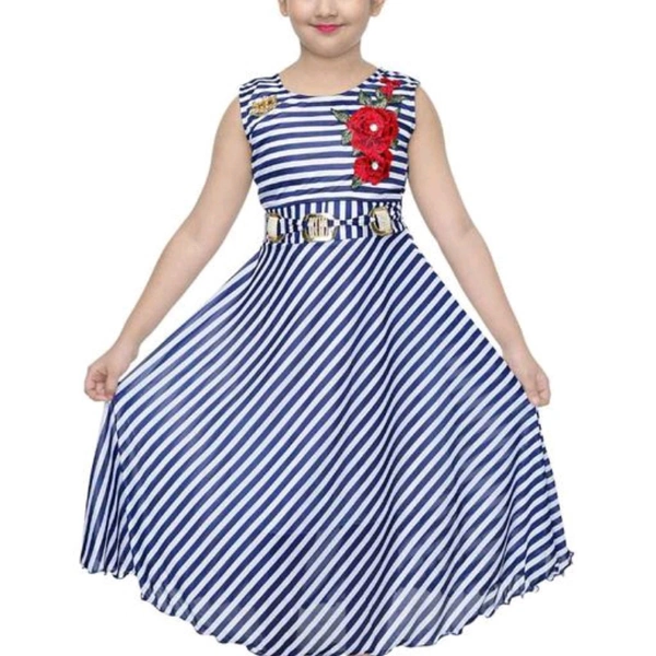 Stylish Cotton Girls Dress  - 2-3 years