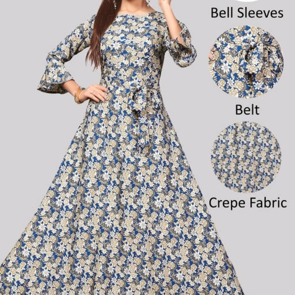 Floor Length Anarkali Gown 1316182 - S