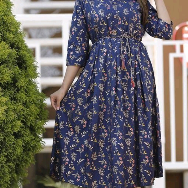 Printed Rayon Kurti 9940938 - XXL