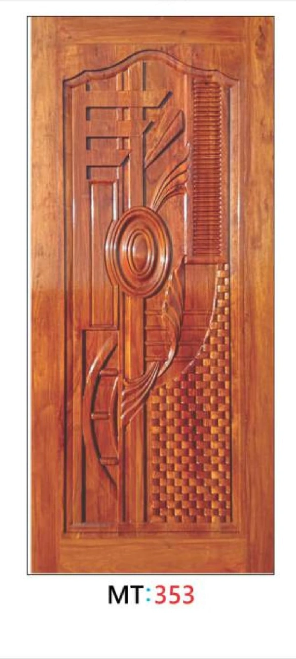TEAK WOOD 1ST QUALITY 3D CURVING DOOR 1ST QUALITY