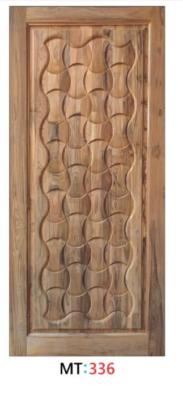 TEAK WOOD 3D CURVING DOOR 1ST QUALITY