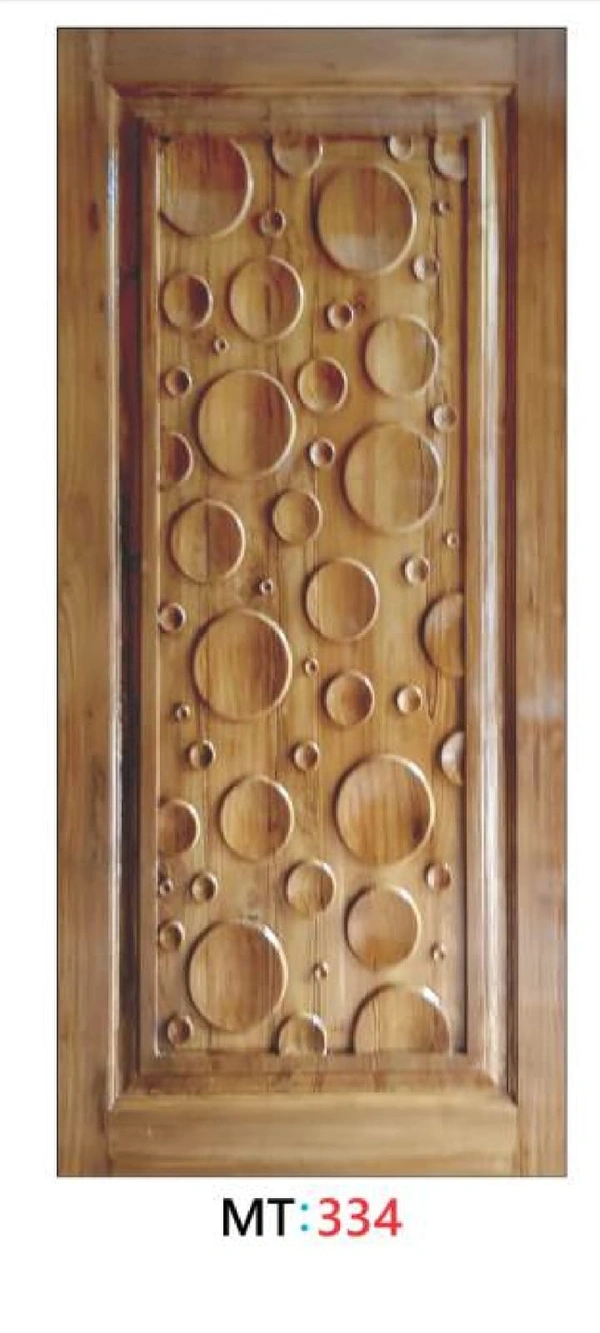 TEAK WOOD 3D CURVING DOOR 1ST QUALITY