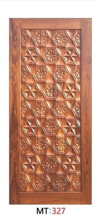 TEAK WOOD 3D CURVING DOOR 1ST QUALITY