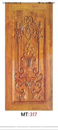 TEAK WOOD 3D CURVING DOOR 1ST QUALITY