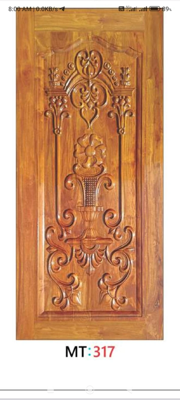 TEAK WOOD 3D CURVING DOOR 1ST QUALITY