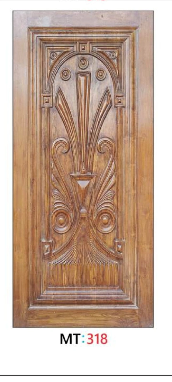 TEAK WOOD 3D CURVING DOOR 1ST QUALITY