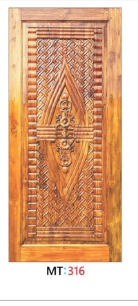 TEAK WOOD 3D CURVING DOOR 1ST QUALITY