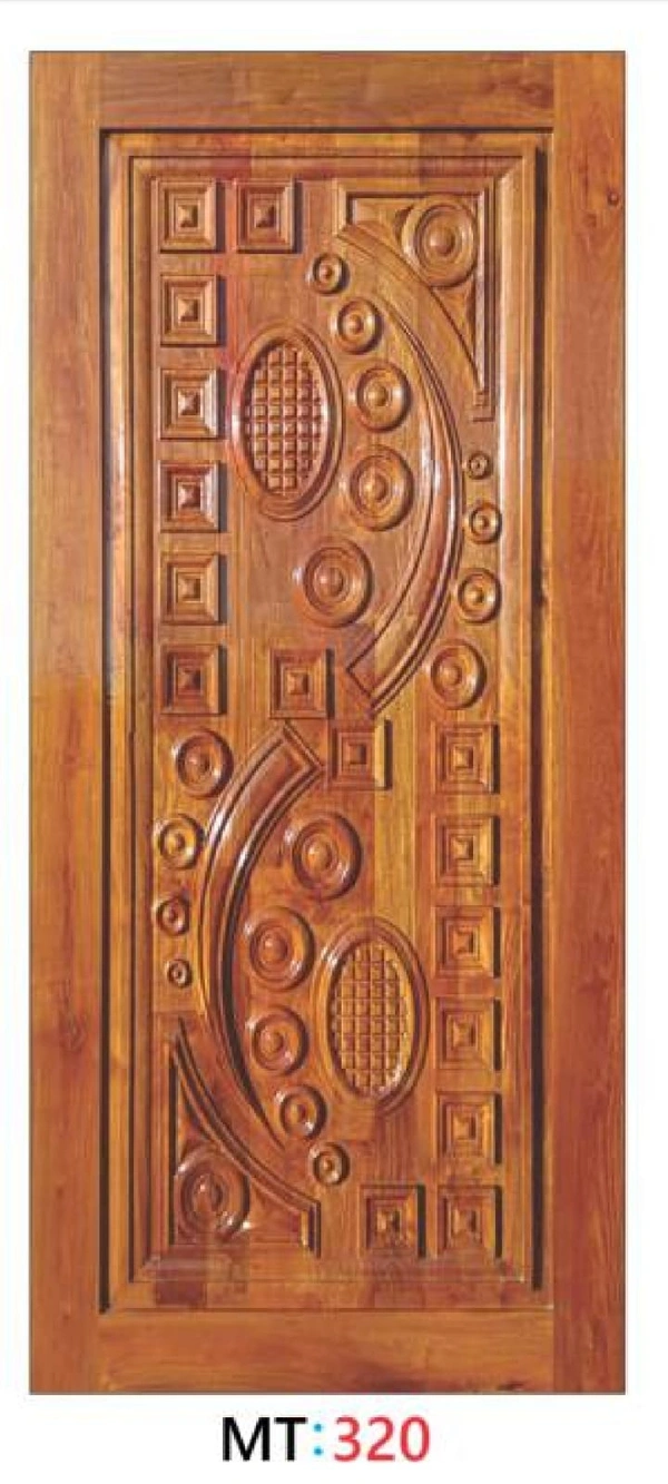 TEAK WOOD 3D CURVING DOOR 1ST QUALITY