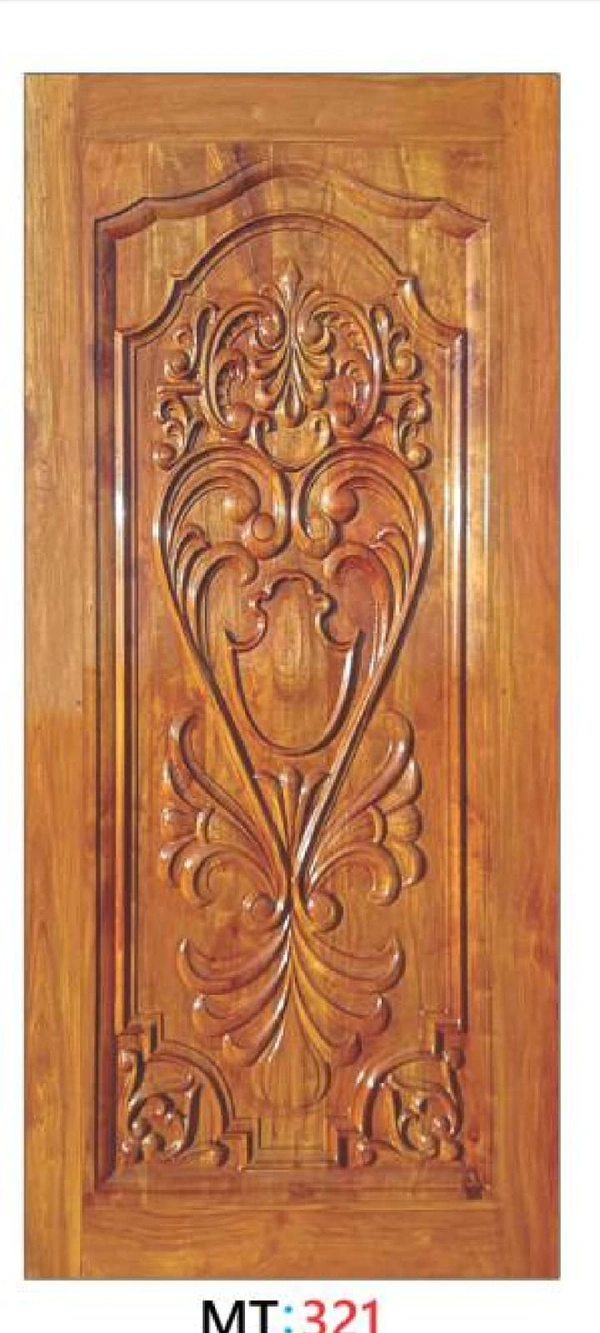 TEAK WOOD 3D CURVING DOOR 1ST QUALITY
