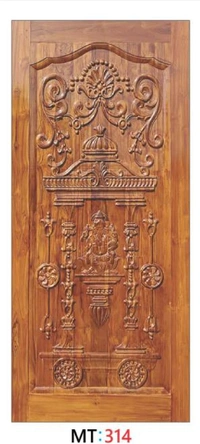 TEAK WOOD 3D CURVING DOOR 1ST QUALITY