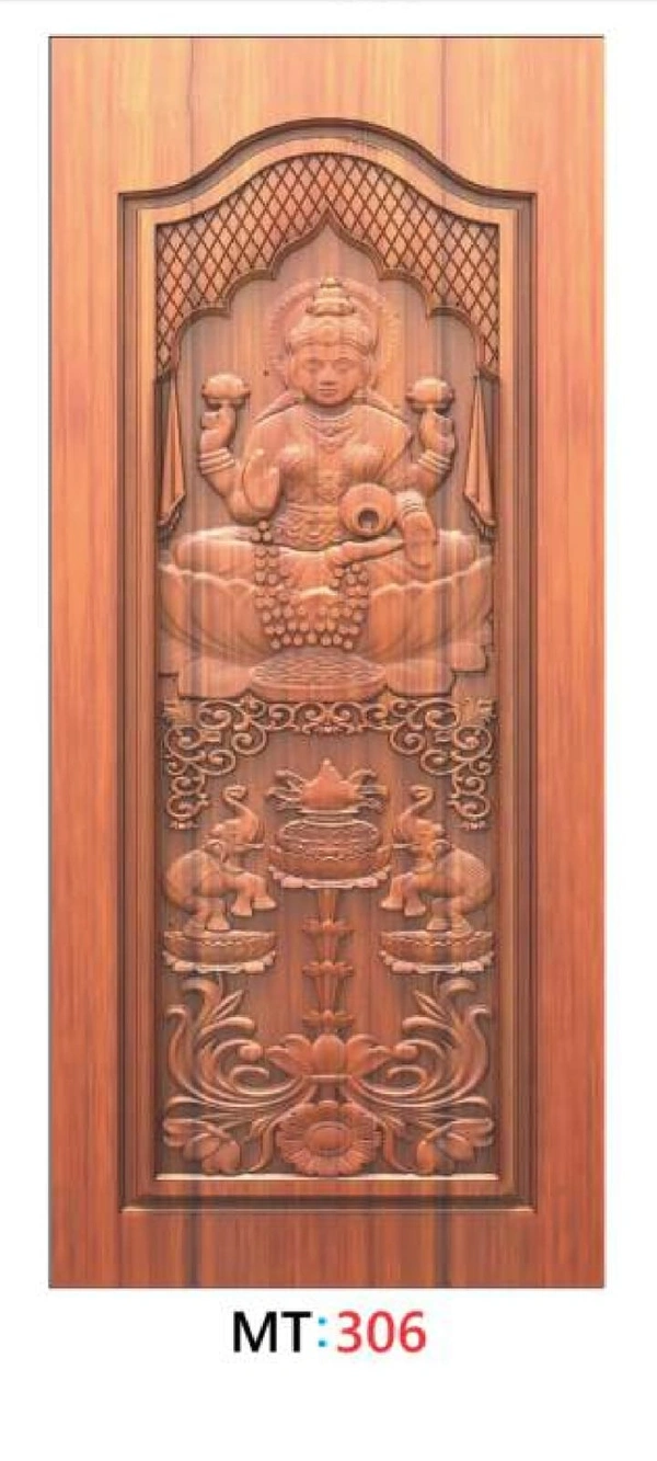 TEAK WOOD 3D CURVING DOOR 1ST QUALITY