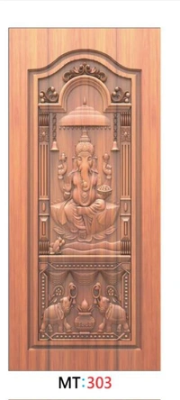 TEAK WOOD 3D CURVING DOOR 1ST QUALITY