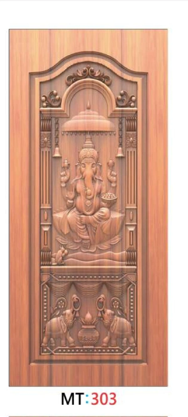 TEAK WOOD 3D CURVING DOOR 1ST QUALITY