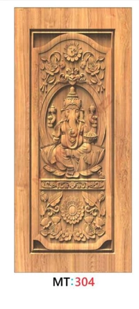 TEAK WOOD 3D CURVING DOOR 1ST QUALITY
