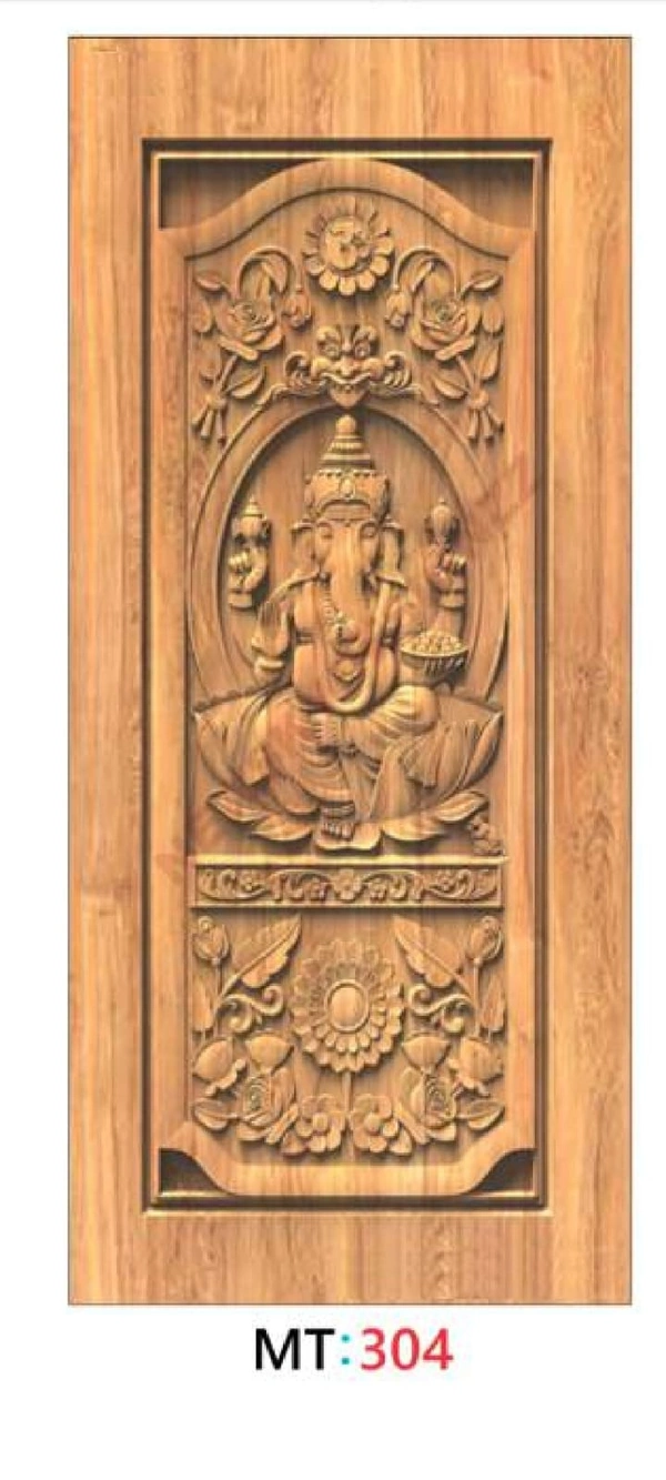TEAK WOOD 3D CURVING DOOR 1ST QUALITY