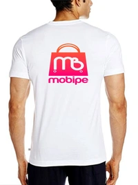 Men Round Nek T-shirt Policotton  Your Brand Logo And Text Printing