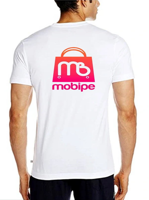 Men Round Nek T-shirt Policotton  Your Brand Logo And Text Printing