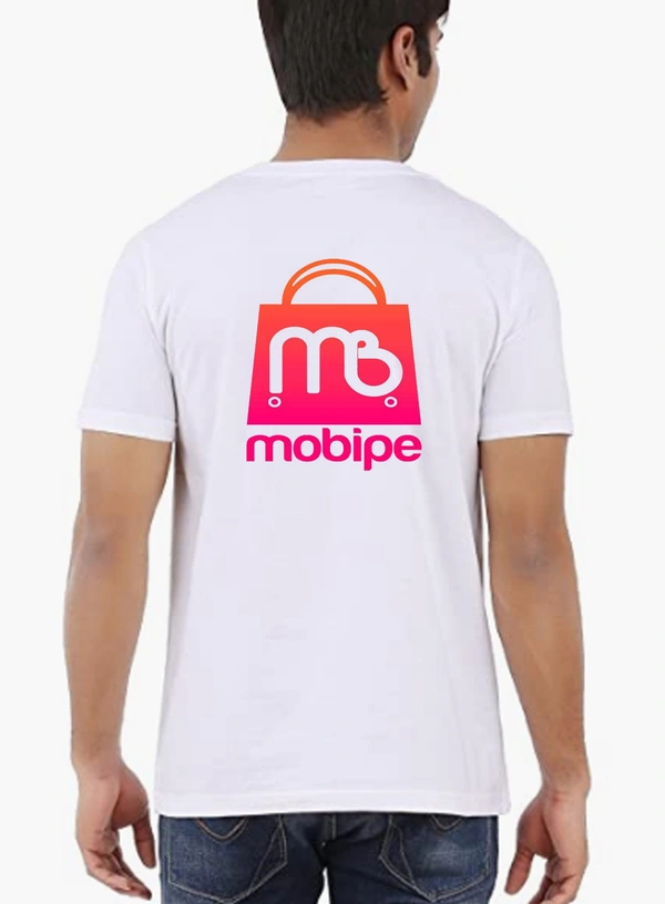 Men Round Nek T-shirt Policotton  Your Brand Logo And Text Printing