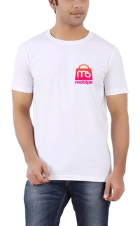 Men Round Nek T-shirt Policotton  Your Brand Logo And Text Printing