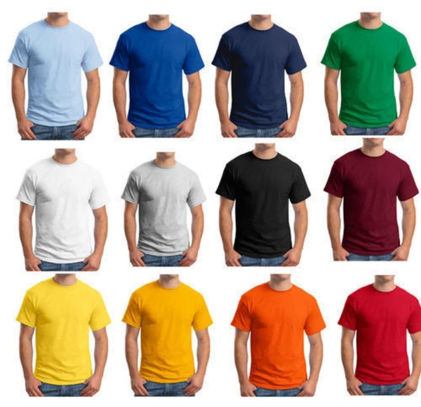 Men Round Nek T-shirt Policotton  Your Brand Logo And Text Printing
