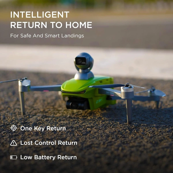 IZI Sky Pro 4K Drone with camera, 540° OA, 20MP, 5KM Live Video, 96 Mins Flight, 3-Axis Gimbal, 10+ Flying Modes, RTH, GPS, 3 x Smart Batteries, Fast Tri-Charger - MINI, Fern Green, IZI SKY PRO