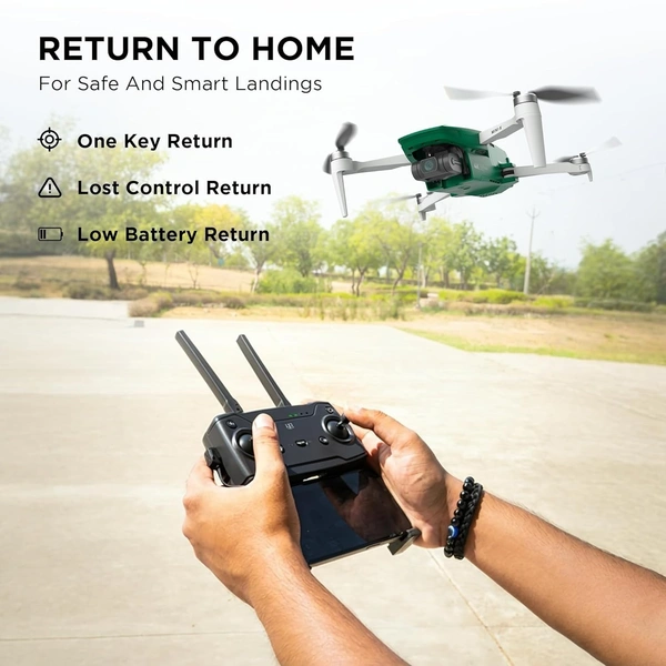 IZI Mini X Nano Fly More Combo 4K Drone with camera UHD 20MP CMOS, 93-min Flight Time, 4KM Live Video, GPS, 3-Axis Gimbal, 10+ Flight Modes, 3 x Smart Battery, Fast Tri-Charger - IZI MINI-X PRO