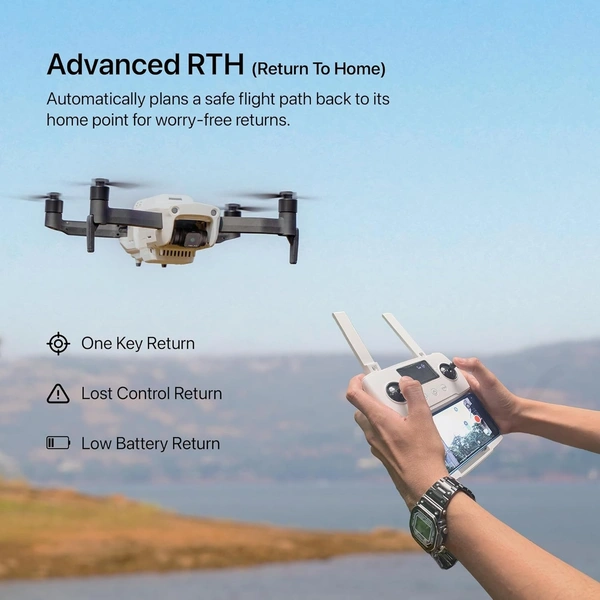 IZI Spectra Remote controlled Drone with Camera 4K HDR Cinematic, 1" CMOS sensor,102 Min Flight, 22KMs Video transmission, 3-Axis Gimbal, GPS drone, Omni obstacle sensor,1 key RTH, 2 Batteries - MINI, White, IZI SPECTRA