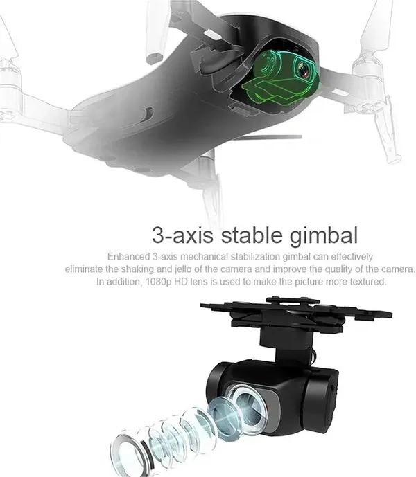 FidgetGear C-FLY Faith GPS Drone 5G WiFi FPV 4K - MINI, Black, FPV DRONE
