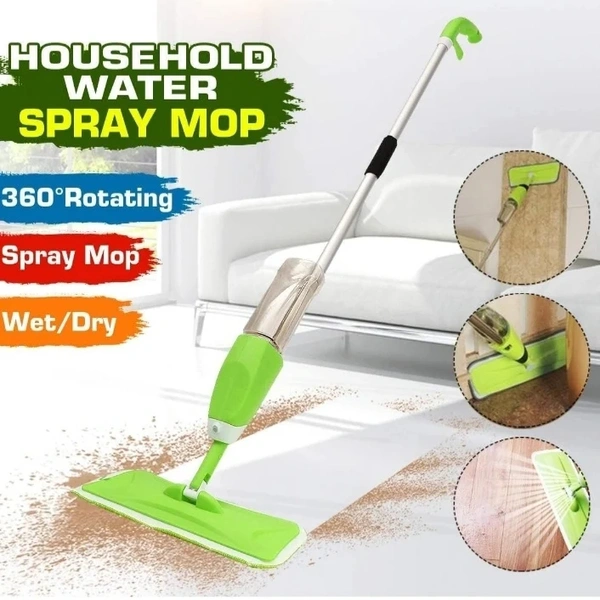 Microfiber Floor Cleaning Spray Mop with Removable Washable Cleaning Pad and Integrated Water Spray Mechanism, 360 Degree Floor Cleaning Mop