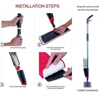 Microfiber Floor Cleaning Spray Mop with Removable Washable Cleaning Pad and Integrated Water Spray Mechanism, 360 Degree Floor Cleaning Mop