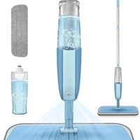 Microfiber Floor Cleaning Spray Mop with Removable Washable Cleaning Pad and Integrated Water Spray Mechanism, 360 Degree Floor Cleaning Mop