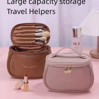 Big Leather Cosmetic Bag
