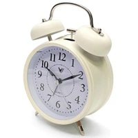 TWIN BELL CREAM CLOCK SMALL
