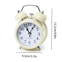 TWIN BELL CREAM CLOCK SMALL