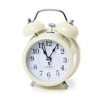 TWIN BELL CREAM CLOCK SMALL