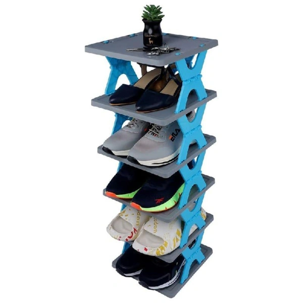 6 LAYER FOLDABLE SHOE RACK