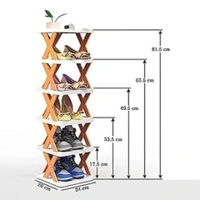 6 LAYER FOLDABLE SHOE RACK