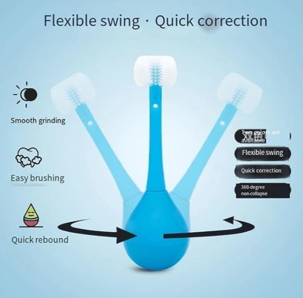 Three-Sided Children's Toothbrush BABY BRUSH