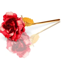 RED GOLDEN ROSE WITH STAND