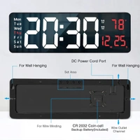 Large Digital Wall Clock